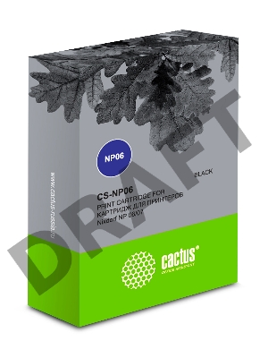 Картридж ленточный Cactus 1750076156 CS-NP06 черный для Nixdorf NP 06