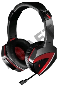 Наушники A4Tech G501, черно-красные  {Наушники с микрофоном, 2.2м}