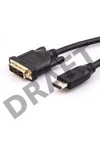 Кабель HDMI AM/DVI(24+1)M, 10м, CU, 1080P@60Hz, 2F, VCOM <CG484GD-10M>
