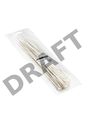 Стяжка (хомут) нейлоновая ExeGate EX293129RUS CV66-500x4.8W (нейлон 6.6, 500x4.8мм, неоткрывающаяся, halogen free, -40°C - +85°C, белая, 100 шт)