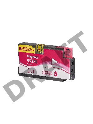 Струйный картридж Sakura F6U17AE (№953XL Magenta) для HP, пурпурный, 26 мл., 1600 к.