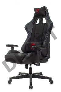 Кресло игровое Zombie Thunder 1 черный/карбон текстиль/эко.кожа с подголов. крестов. пластик