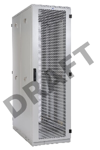 Шкаф серверный напольный ЦМО! 42U (600x1000) дверь перфорированная, задние двойные перфорированные (ШТК-С-42.6.10-48АА) (4 коробки)