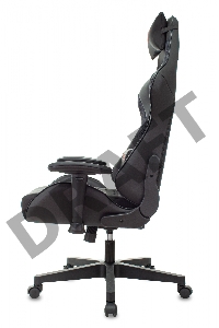 Кресло игровое Zombie Thunder 1 черный/карбон текстиль/эко.кожа с подголов. крестов. пластик