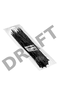 Стяжка (хомут) нейлоновая ExeGate EX293140RUS CV66-500x7.5B (нейлон 6.6, 500x7.5мм, неоткрывающаяся, halogen free, -40°C - +85°C, черная, 100 шт)