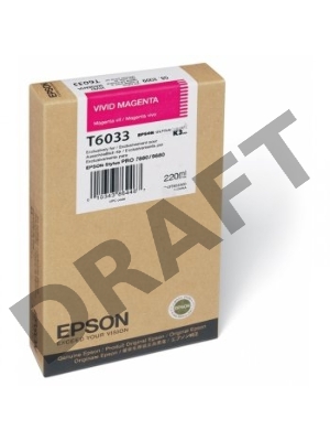 Картридж струйный Epson C13T603300 пурпурный для Epson St Pro 7880/9880 (220мл)