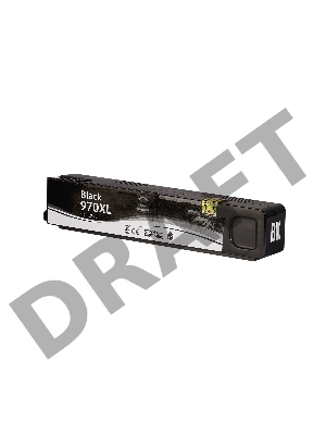 Струйный картридж Sakura CN625AE (№970XL Black) для HP, черный, 256 мл., 10000 к.