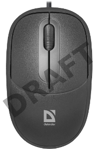 Мышь Defender Проводная оптическая мышь Datum MS-980 черный,3 кнопки,1000dpi Defender Проводная оптическая мышь Datum MS-980 черный,3 кнопки,1000dpi