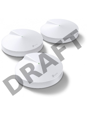 Маршрутизатор TP-Link TP-Link DECO M5(3-PACK) AC1300 Домашняя Wi-Fi система, чипсет Qualcomm, два диапазона (Dual-Band), поддержка стандартов 802.11ac/a/b/g/n, 717 МГц четырёхъядерный процессор, Bluetooth 4.2, 2 гигабитных порта Ethernet, 1 порт USB Type-