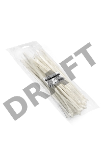 Стяжка (хомут) нейлоновая ExeGate EX293139RUS CV66-500x7.5W (нейлон 6.6, 500x7.5мм, неоткрывающаяся, halogen free, -40°C - +85°C, белая, 100 шт)