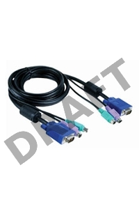 Переключатель D-Link DKVM-CB Кабель KVM длиной 1,8 м с разъемами PS2