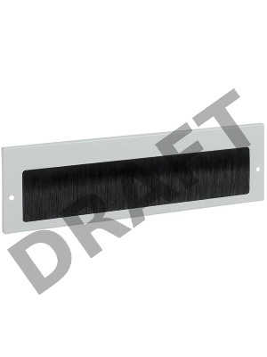 Щеточный кабельный ввод 390х115 мм, серый ITK