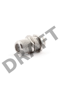 Соединитель Cablexpert APL-FF-01, F (мама) / F (мама) с гайкой и шайбой, блистер