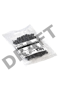 Стяжка (хомут) нейлоновая ExeGate EX293124RUS CV66-60x2.5B (нейлон 6.6, 60x2.5мм, неоткрывающаяся, halogen free, -40°C - +85°C, черная, 100 шт)