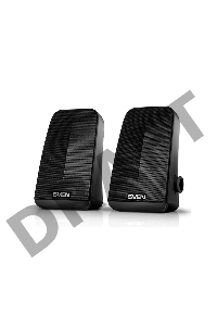 Колонки Sven 380 2.0 черный 6Вт
