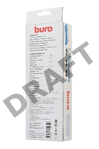 Сетевой фильтр Buro 500SH-3-SW-B 3м (5 розеток) черный (коробка)