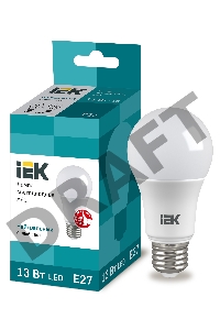 Лампа Iek LLE-A60-13-230-40-E27 светодиодная ECO A60 шар 13Вт 230В 4000К E27 IEK