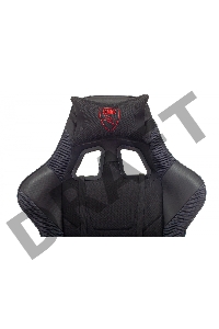 Кресло игровое Zombie Thunder 1 черный/карбон текстиль/эко.кожа с подголов. крестов. пластик