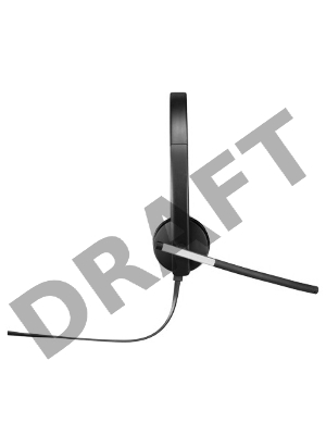 Наушники с микрофоном Logitech H650E черный 1.1м