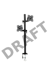 Настольное наклонно-поворотное крепление Kromax OFFICE-5, для 2-х LCD мониторов 13