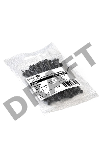 Стяжка (хомут) нейлоновая ExeGate EX293126RUS CV66-80x2.5B (нейлон 6.6, 80x2.5мм, неоткрывающаяся, halogen free, -40°C - +85°C, черная, 100 шт)