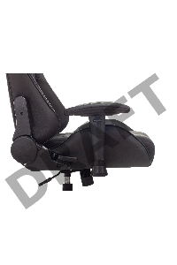 Кресло игровое Zombie Thunder 1 черный/карбон текстиль/эко.кожа с подголов. крестов. пластик