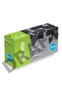 Тонер Картридж Cactus CS-CE505AS черный для HP LJ P2055/P2035 (2300стр.)