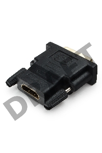 Переходник Cablexpert HDMI-DVI 19F/19M золотые разъемы, пакет, черный (A-HDMI-DVI-2)