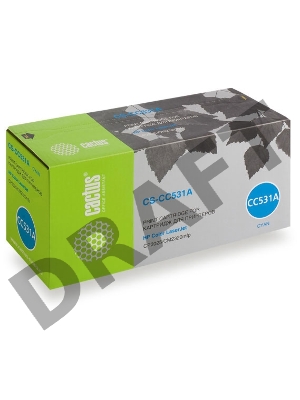 Тонер Картридж Cactus CS-CC531A голубой для HP Color LaserJet CP2025/CM2320mfp (2800стр.)