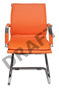 Кресло Бюрократ CH-993-Low-V/orange низкая спинка оранжевый искусственная кожа