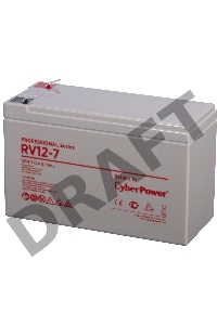 Батарея PS CyberPower RV 12-7 / 12 В 7,5 Ач Battery CyberPower Professional series RV 12-7 / 12V 7.5 Ah