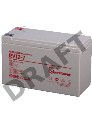 Батарея PS CyberPower RV 12-7 / 12 В 7,5 Ач Battery CyberPower Professional series RV 12-7 / 12V 7.5 Ah