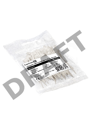 Стяжка (хомут) нейлоновая ExeGate EX293125RUS CV66-80x2.5W (нейлон 6.6, 80x2.5мм, неоткрывающаяся, halogen free, -40°C - +85°C, белая, 100 шт)