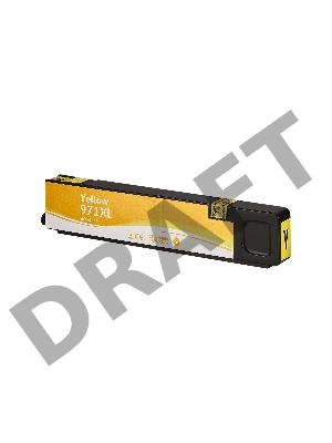 Струйный картридж Sakura CN628AE (№971XL Yellow) для HP, желтый, 110 мл., 7000 к.