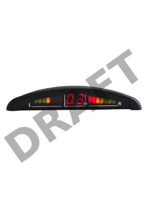 Парковочный Радар Silverstone F1 Interpower IP-416 4 датчика 19мм серебристый