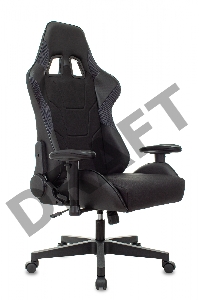 Кресло игровое Zombie Thunder 1 черный/карбон текстиль/эко.кожа с подголов. крестов. пластик