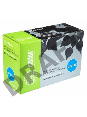 Тонер Картридж Cactus CS-CF214X черный для для принтеров HP LaserJet 700 MFP M712 (17500стр.)