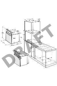 Духовой шкаф DARINA 1U BDE 111 701 W в.дух, встраиваемый
