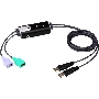 Переключатель ATEN 2-Port USB Boundless Cable KM Switch