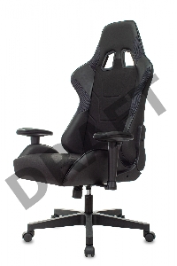 Кресло игровое Zombie Thunder 1 черный/карбон текстиль/эко.кожа с подголов. крестов. пластик
