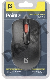 Мышь проводная DEFENDER USB OPTICAL MM-756 BLACK 52756