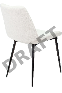 Стул для кухни Бюрократ KF-6_2 комплект 2шт молочный Velvet 20 металл черный на ножках (KF-6/VELV20_2)