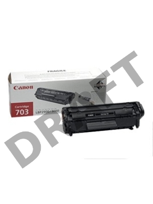 Тонер-картридж Canon 703 (7616A005) черный, 2000 стр, для LBP-2900/3000