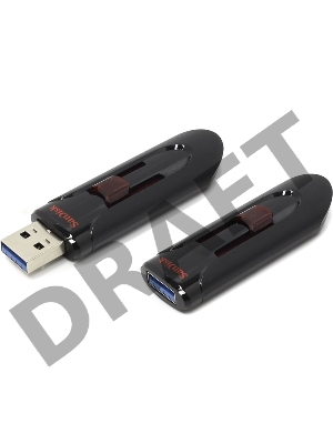 Флеш Диск Sandisk 128Gb Cruzer Glide SDCZ600-128G-G35 USB3.0 черный/красный