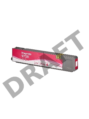 Струйный картридж Sakura F6T82AE (№973X Magenta) для HP, пурпурный, 110 мл., 7000 к.