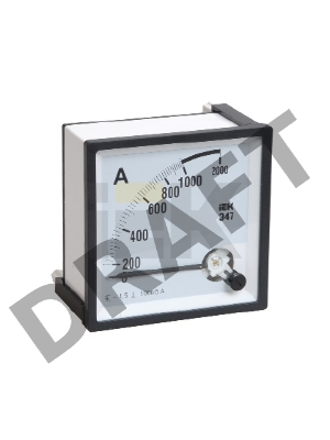Амперметр Э47 72х72мм 400/5А кл. точн. 1.5 ИЭК IPA10-6-0400-E