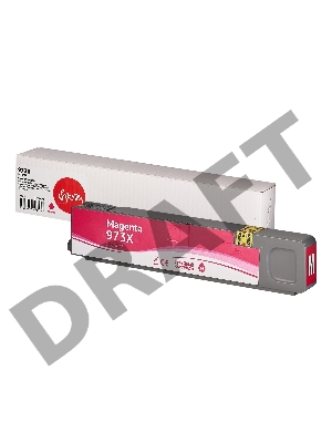 Струйный картридж Sakura F6T82AE (№973X Magenta) для HP, пурпурный, 110 мл., 7000 к.