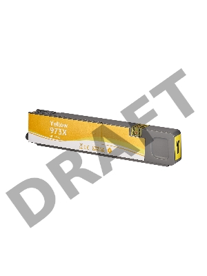 Струйный картридж Sakura F6T83AE (№973X Yellow) для HP, желтый, 110 мл., 7000 к.
