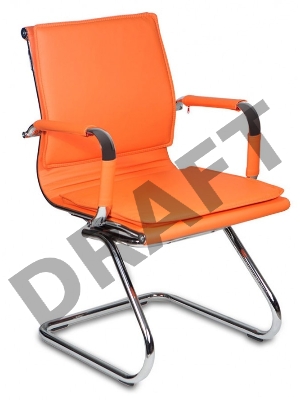Кресло Бюрократ CH-993-Low-V/orange низкая спинка оранжевый искусственная кожа