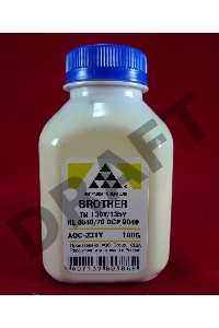 Тонер Brother TN 130Y/135Y HL 4040/50/70/DCP 9040 yellow (фл.100г.) AQC, фас.Россия